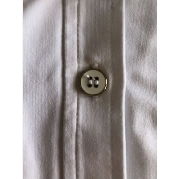 J. McLaughlin Polo Style Top Women's Size Large Off White Catalina Cloth Top Exc - Picture 6 of 7